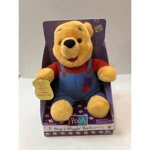 Vintage 1997 Mattel Disney Hug N Wiggle Giggle Winnie The Pooh Talking 12" Plush